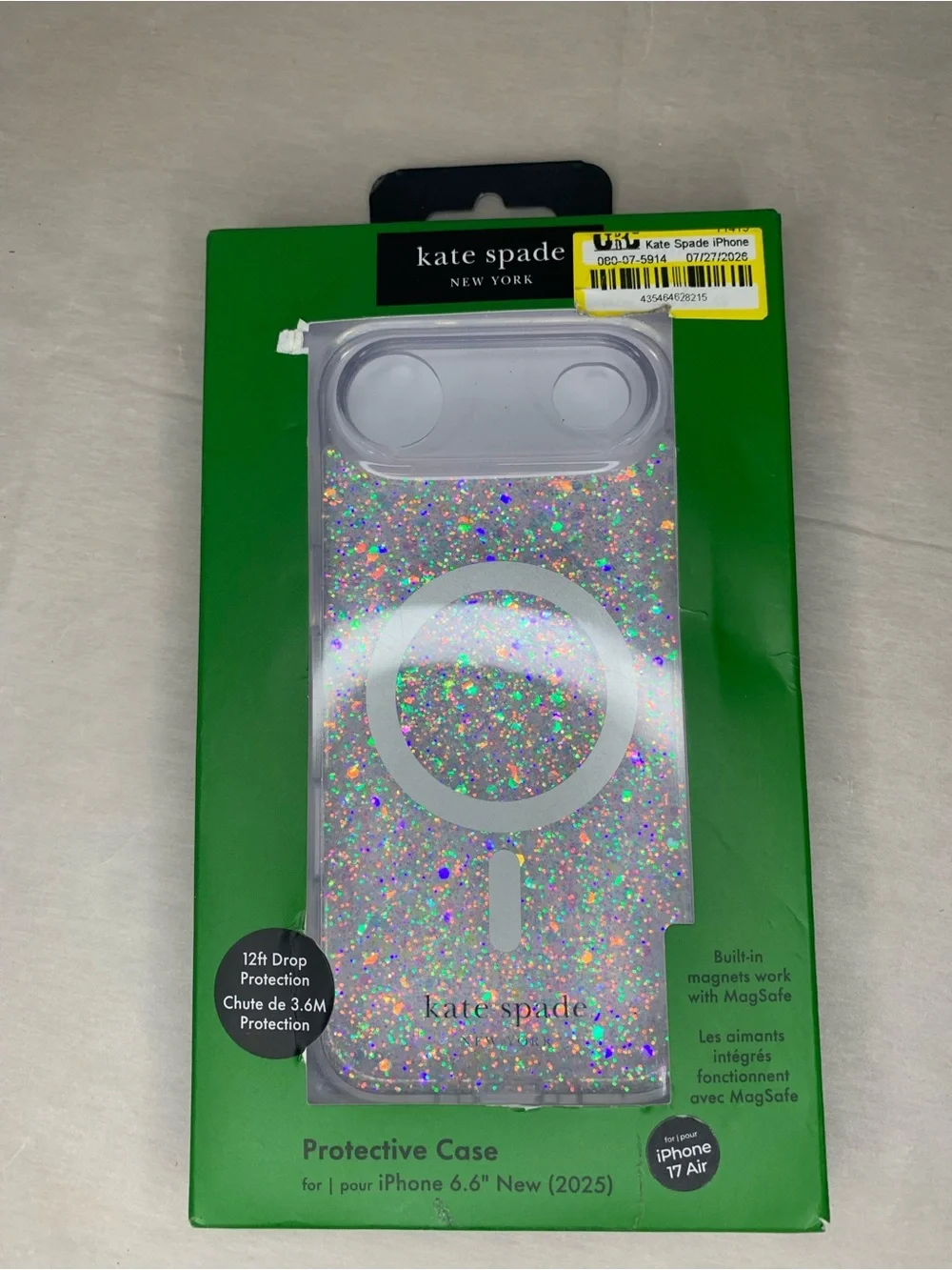 Kate Spade Iridescent Glitter MagSafe Case - Multi-Color Sparkle